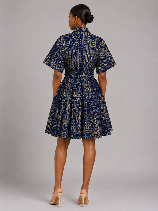 Zuri Heritage African Print Wrap Dress