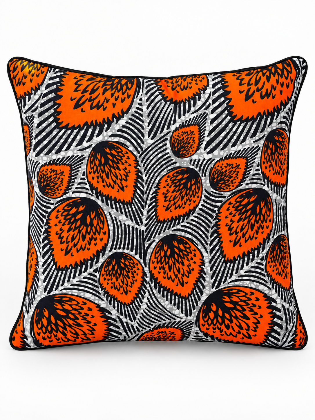 Sunset Bloom African Print Cushion