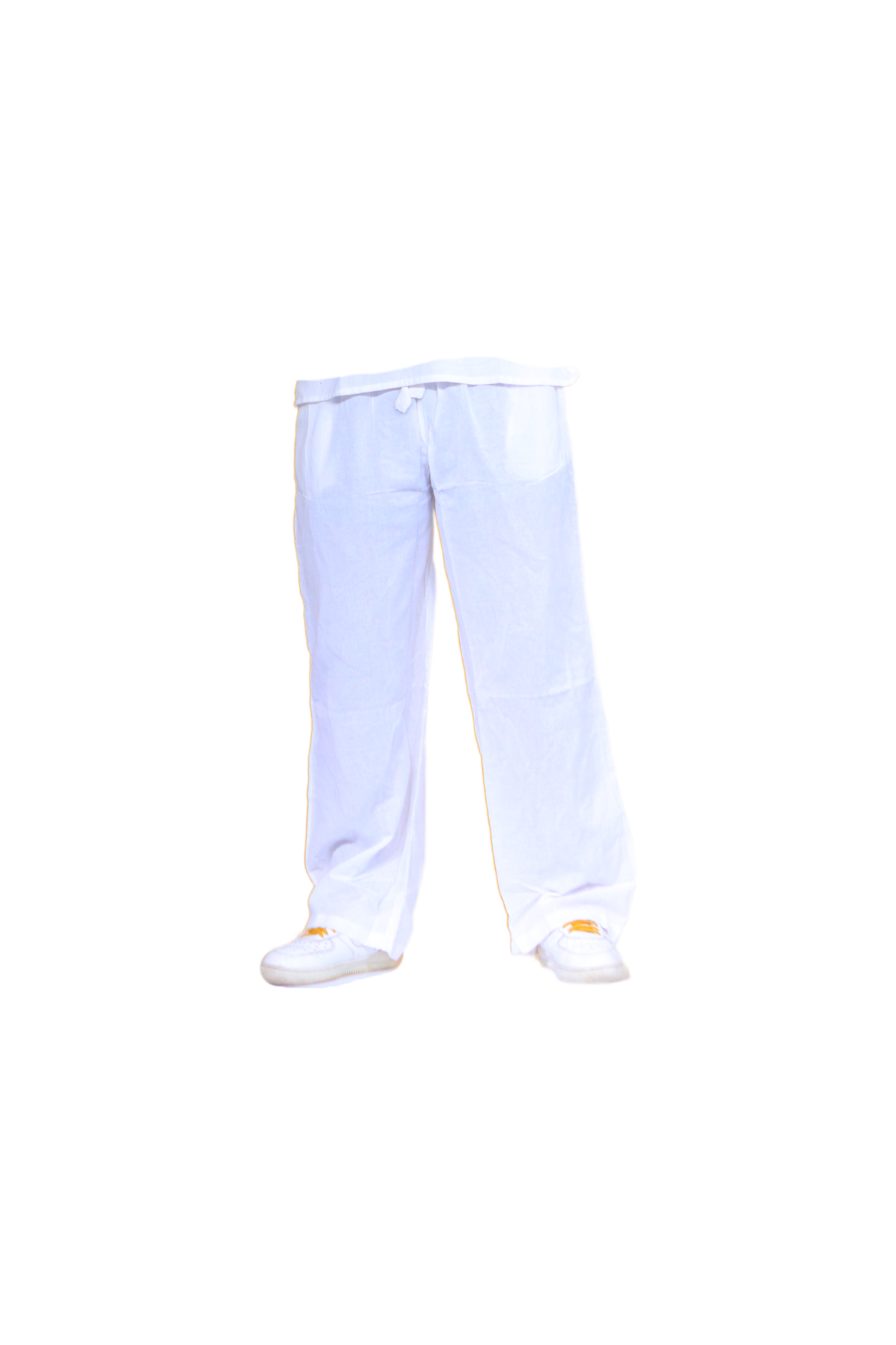 Men’s All White Long Sleeve Shirt & Jogger Pants Set