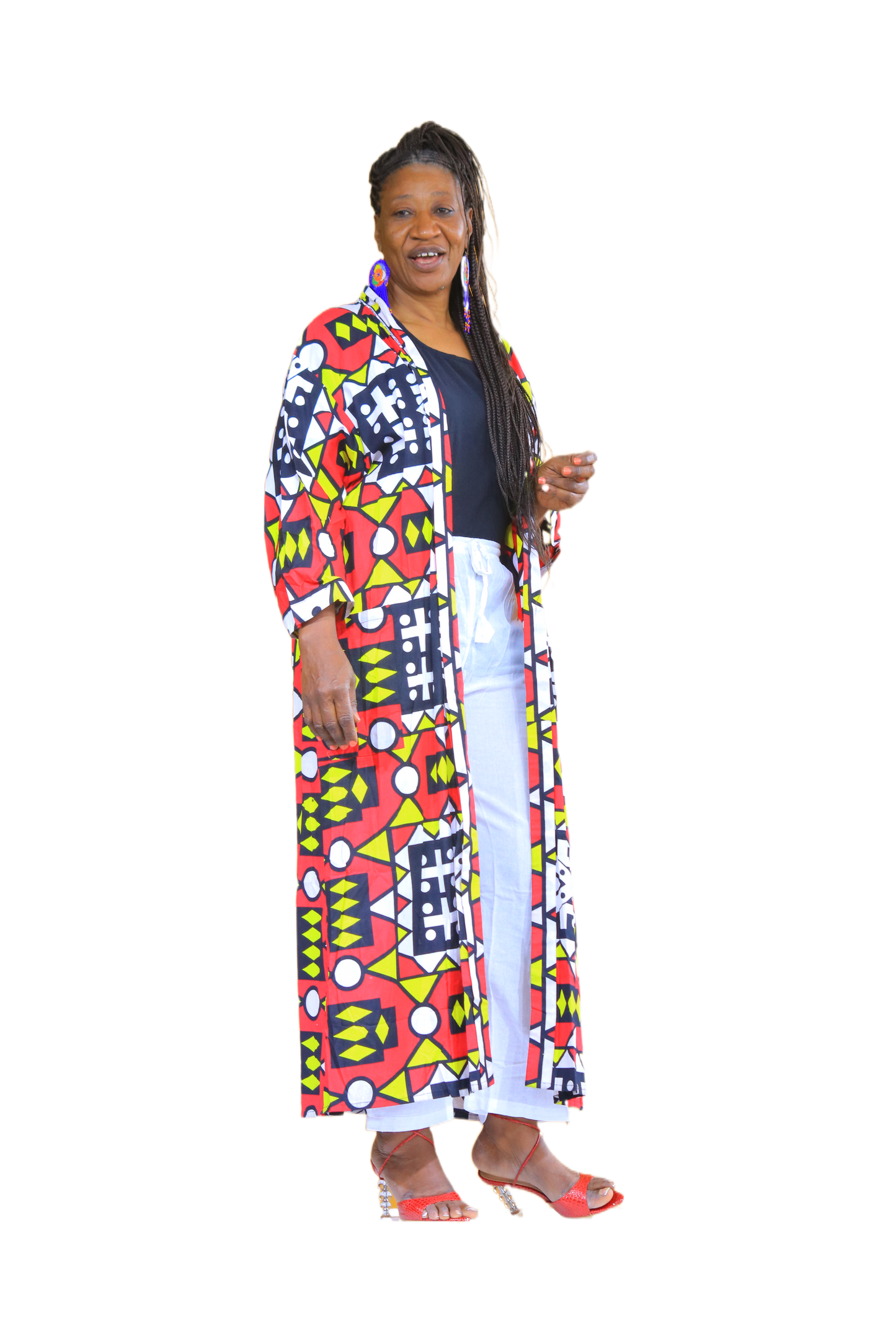 Red Patchwork Kimono Rope