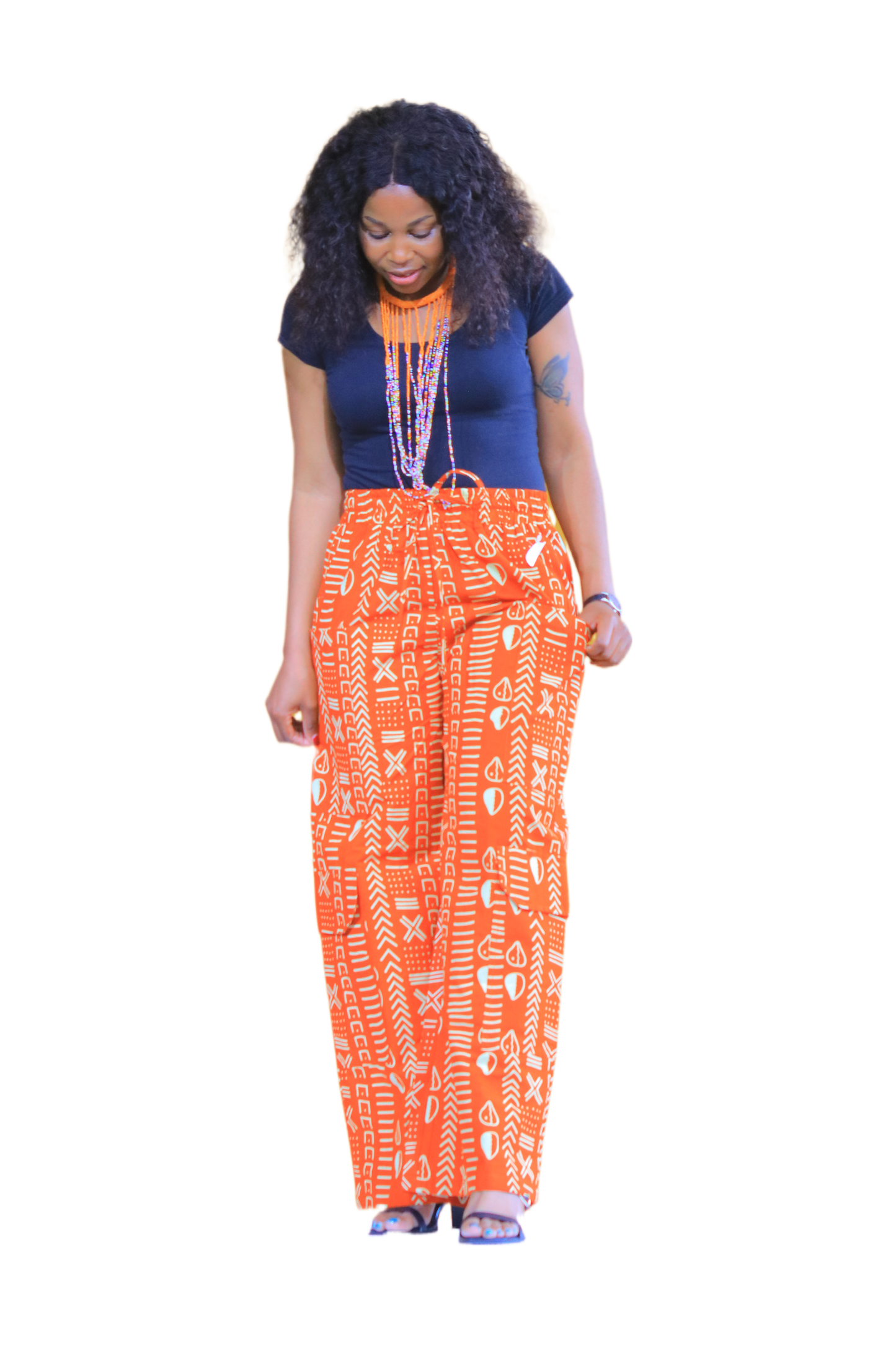 Women’s Tribal Print Wide Legs Pants