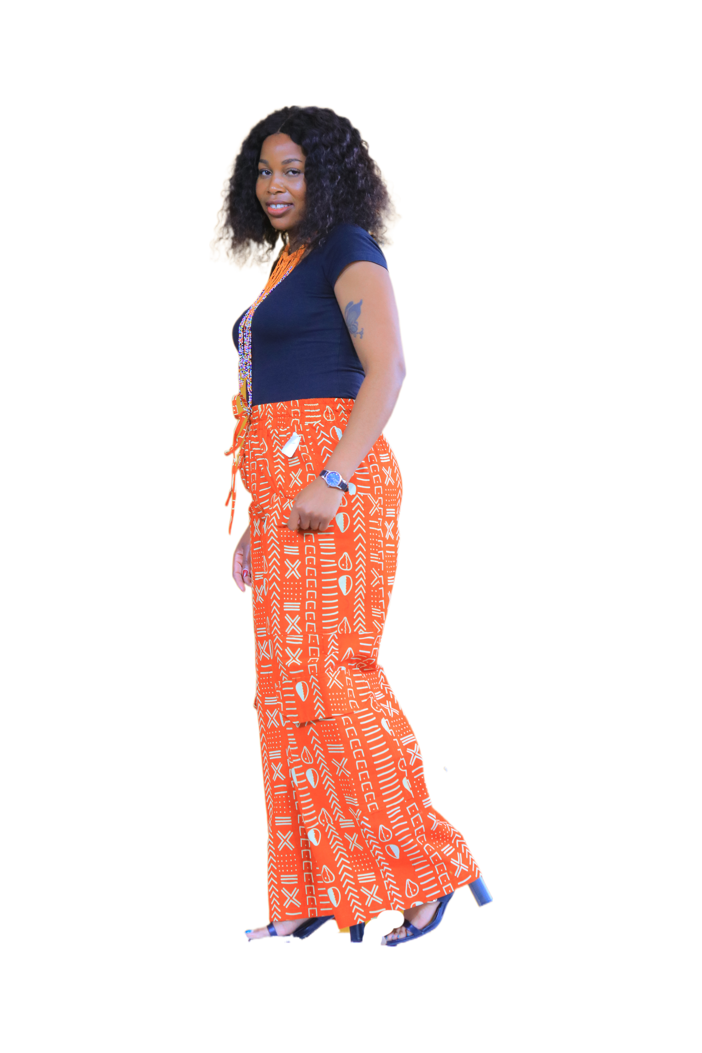 Women’s Tribal Print Wide Legs Pants