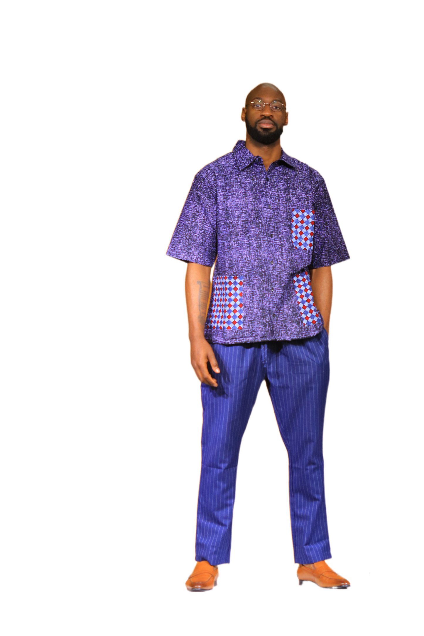 Men’s Short Sleeve Contrast Pocket Shirt