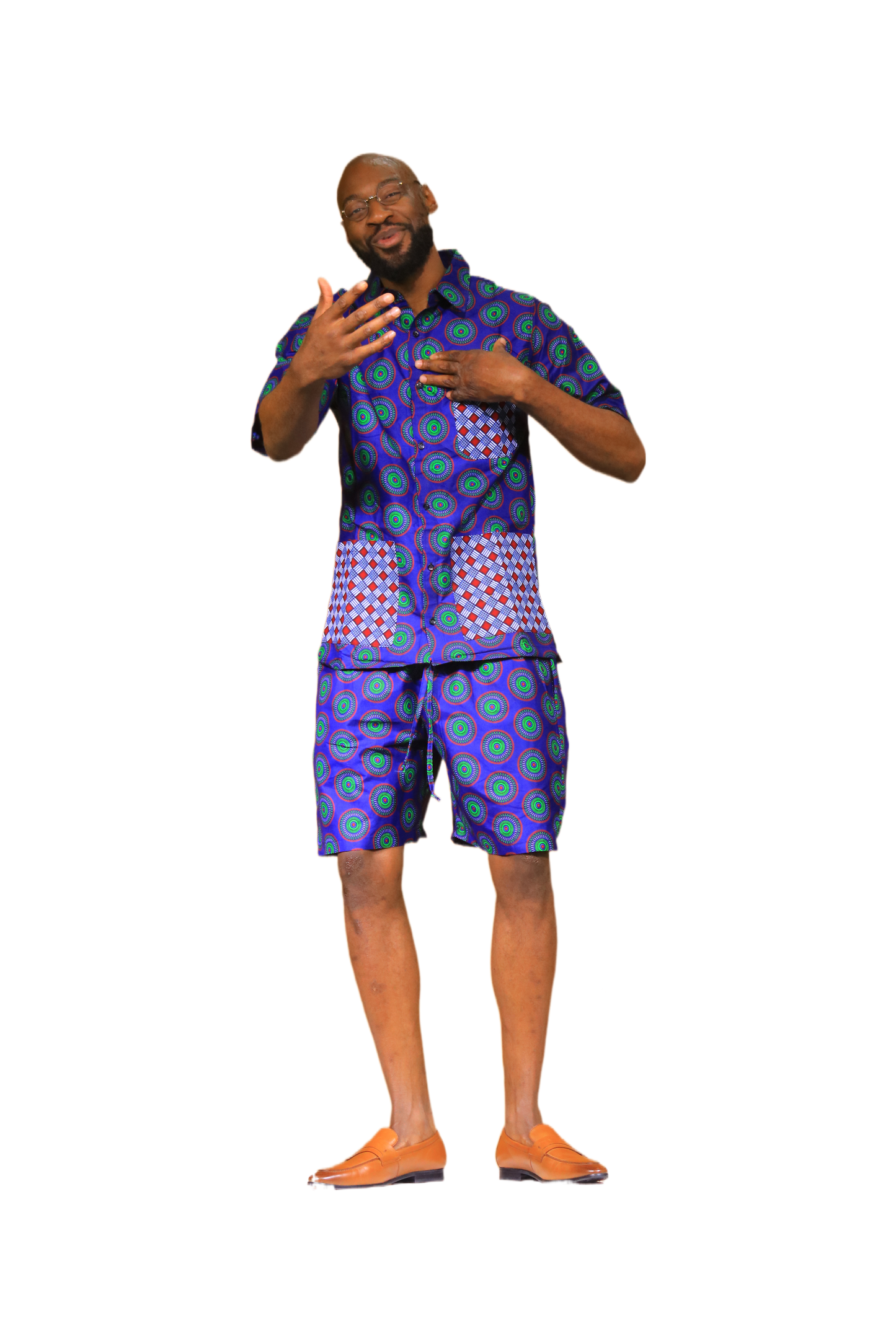 Men’s Short Sleeve Shirt & Summer Shorts Set