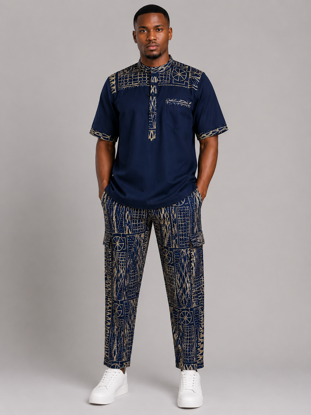Kona Heritage Men's African Print Set