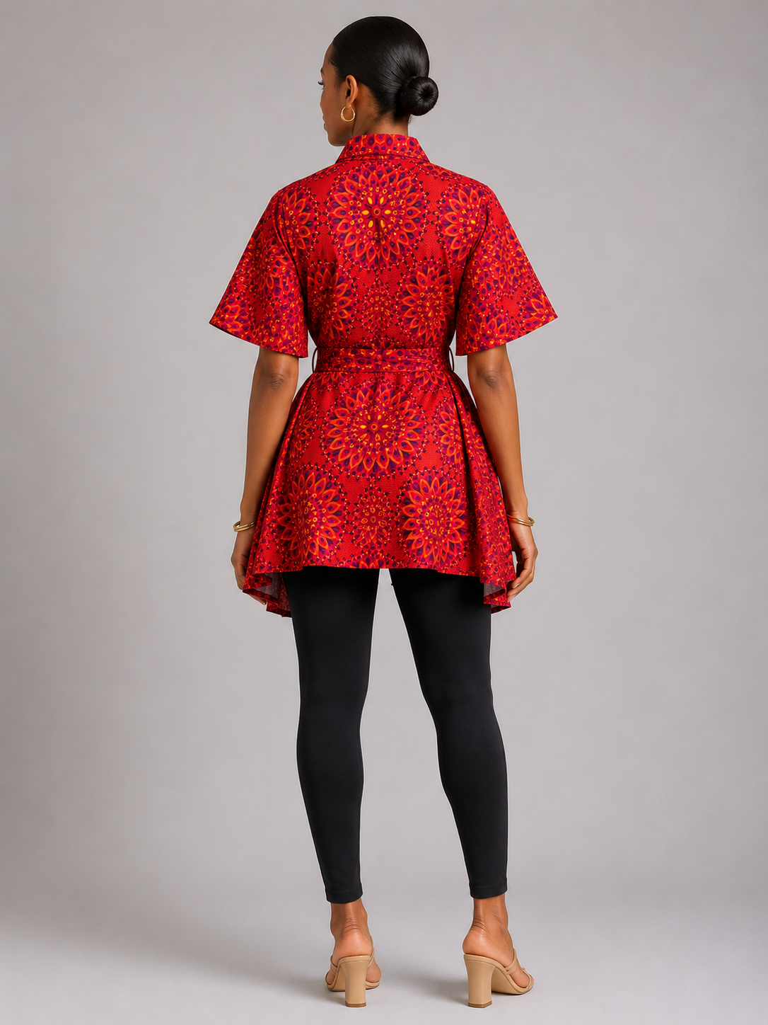 Zuri Radiance African Print Wrap Top