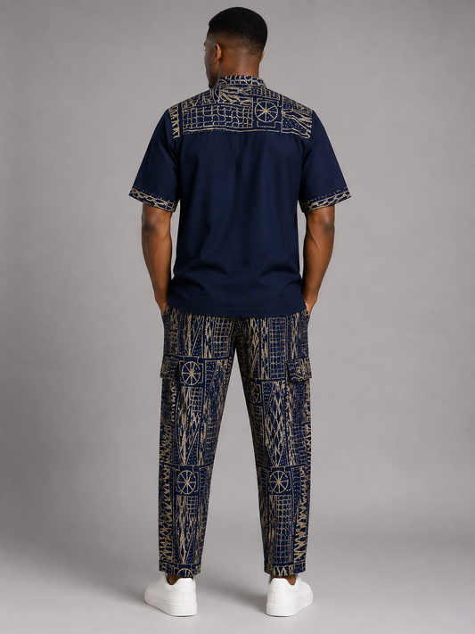 Kona Heritage Men's African Print Set