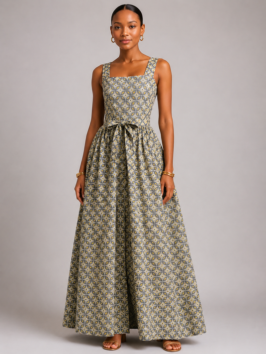 Amara Grace African Print Maxi Dress