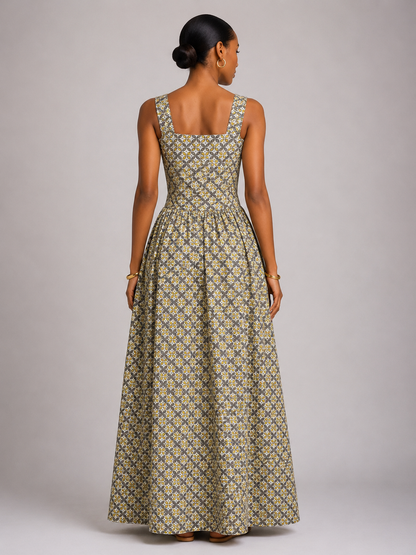 Amara Grace African Print Maxi Dress
