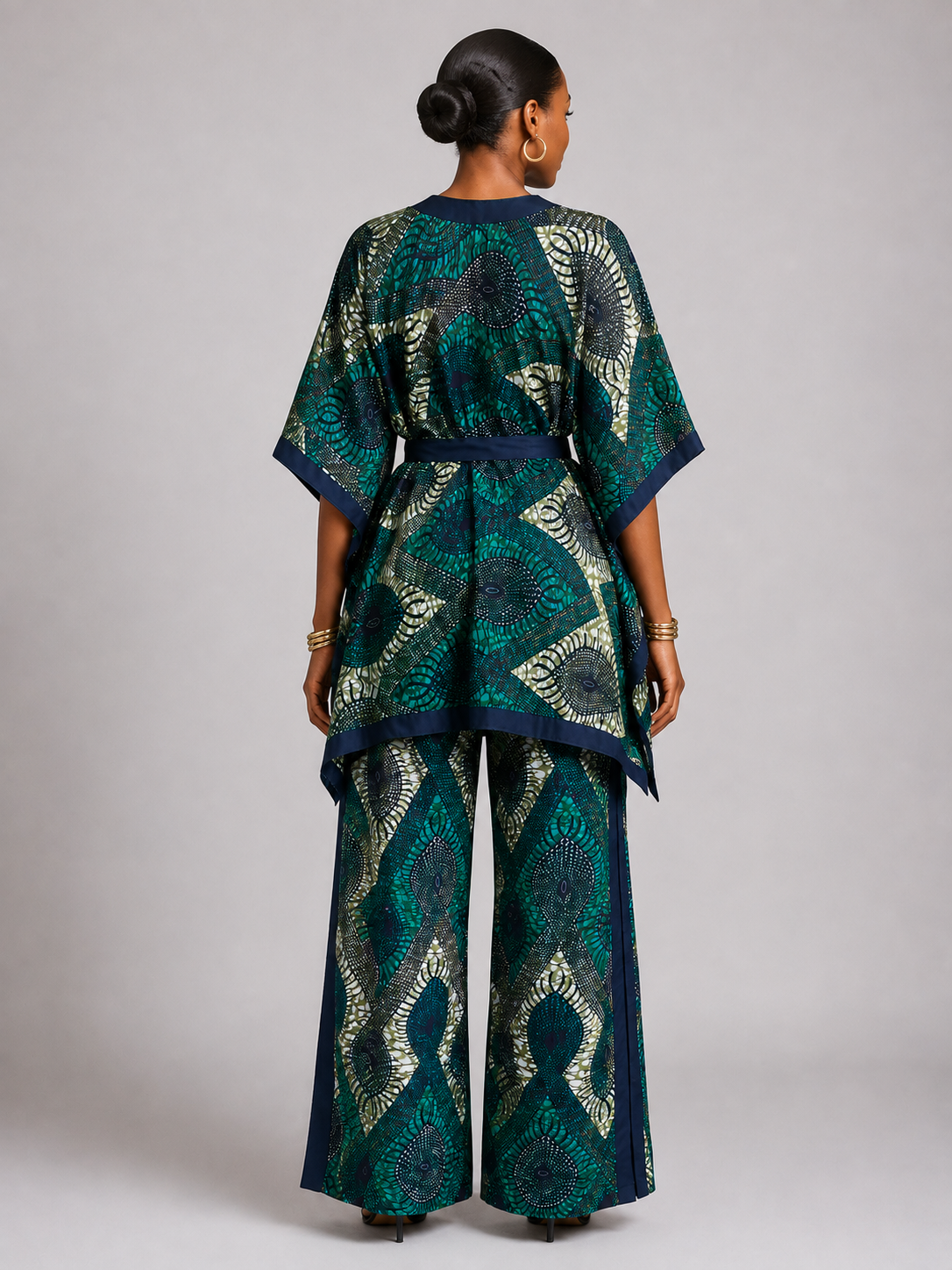 Emerald Nia Wide-Leg Two-Piece Set