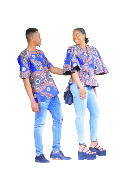 Bambino Trump Sleeve Top & Men’s V-Neck T-Shirt