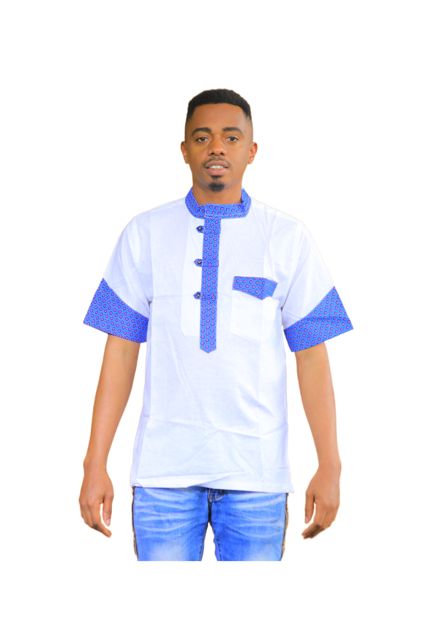 Men’s 3-Button Shweshwe Shirt
