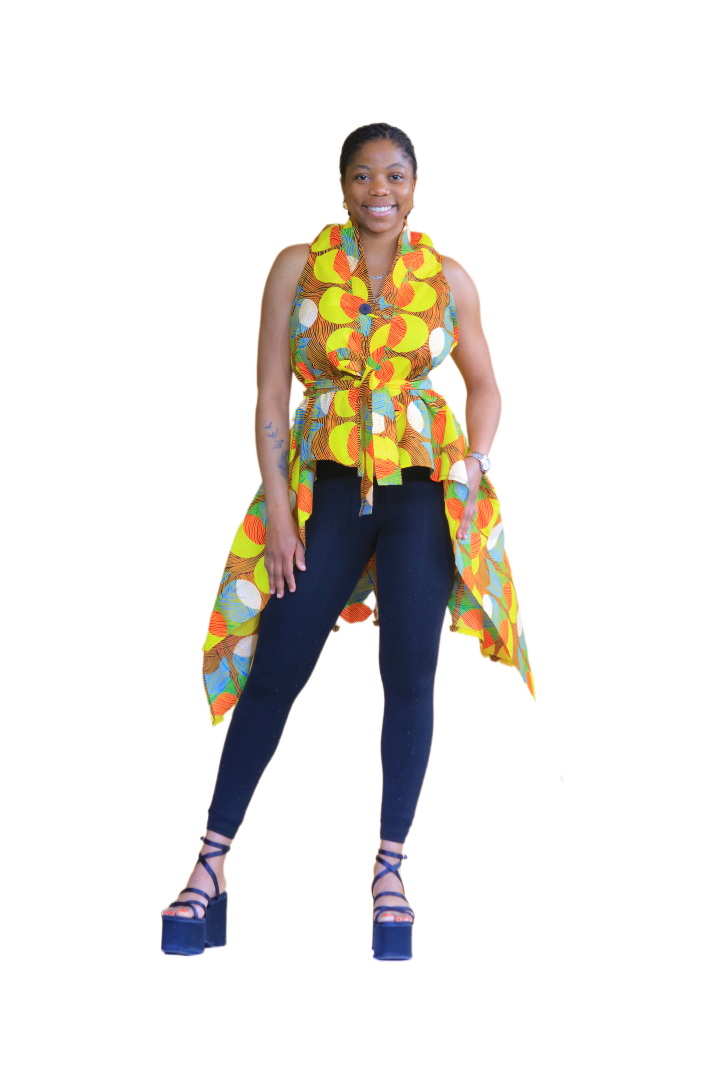 Bambino Ladies Square Dashiki Top