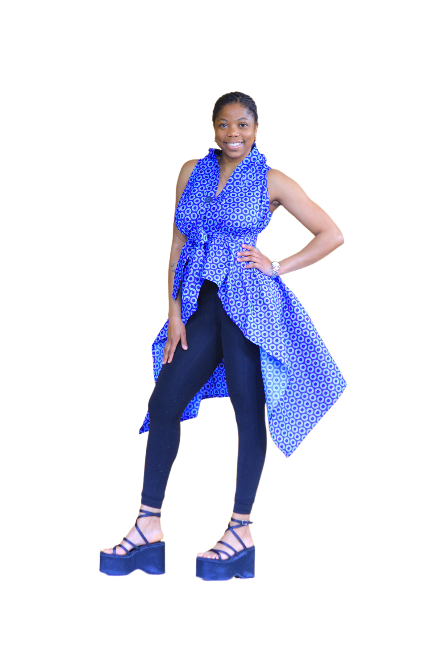 Bambino Ladies Square Dashiki Top