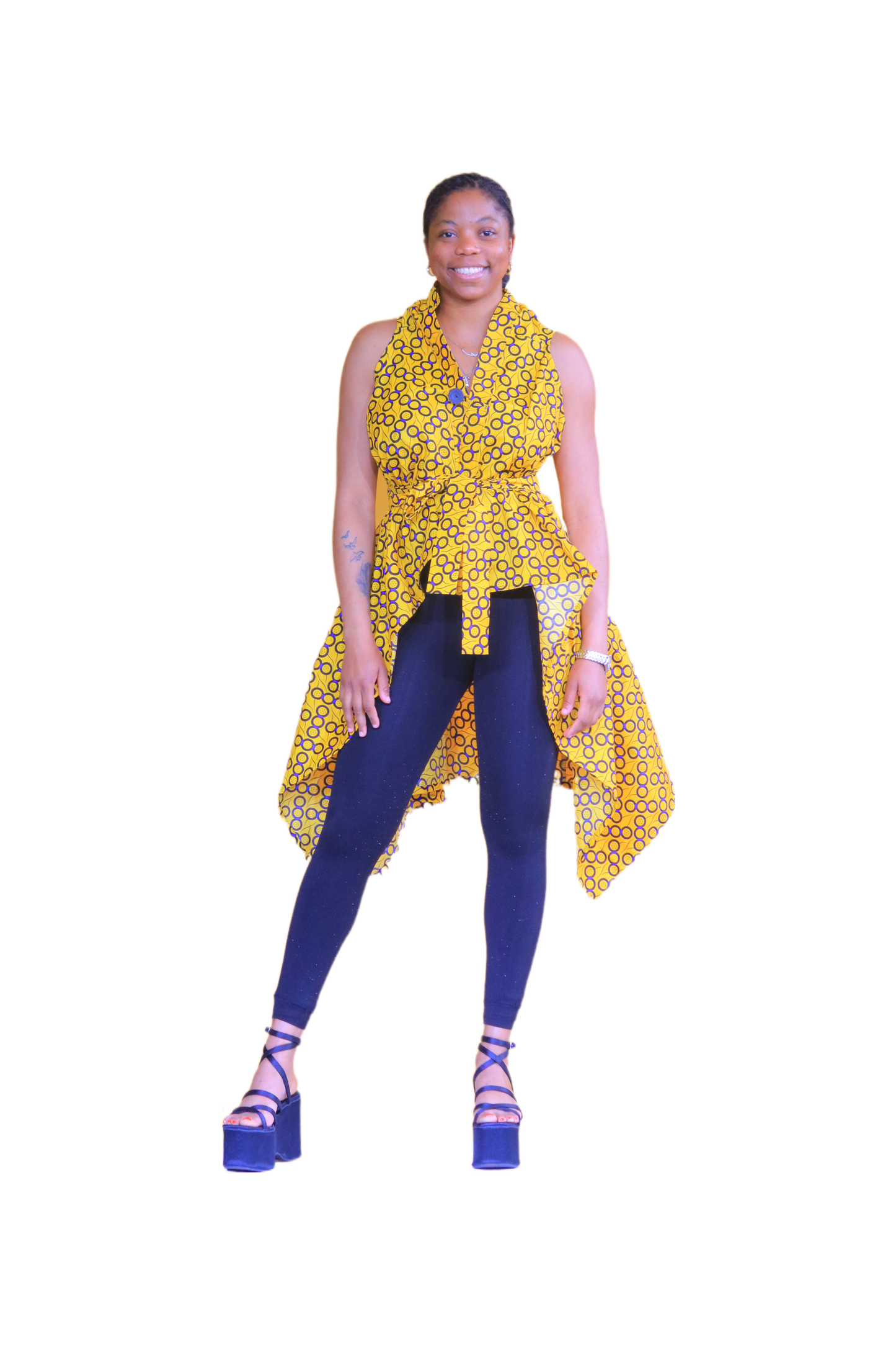 Bambino Ladies Square Dashiki Top