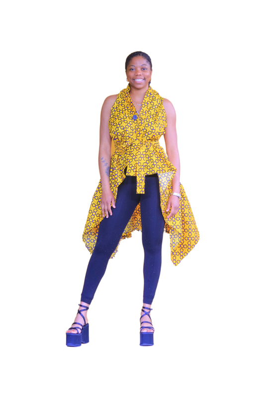 Bambino Ladies Square Dashiki Top