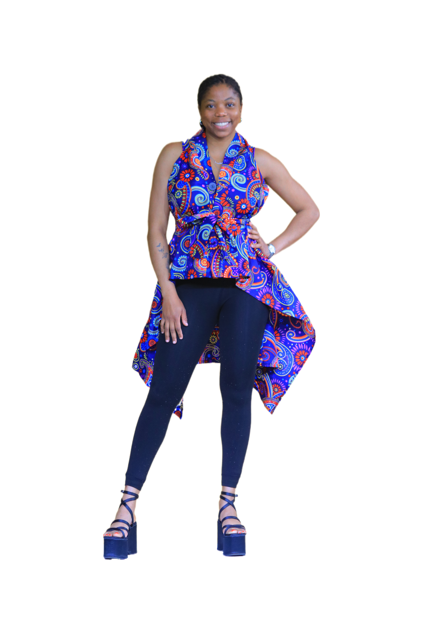 Bambino Ladies Square Dashiki Top