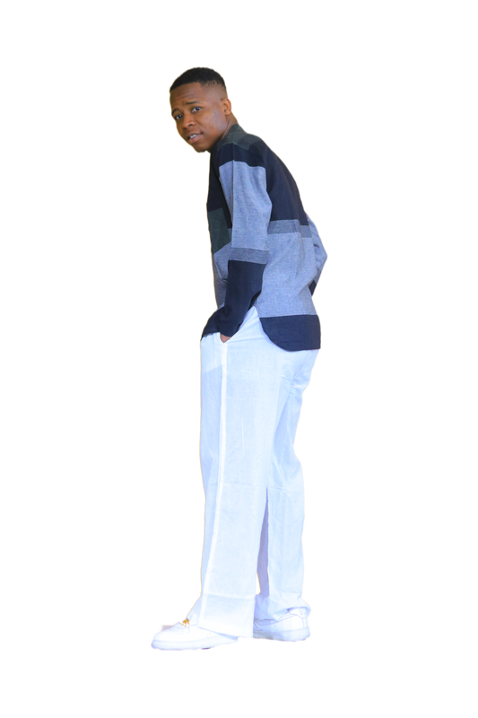 Men’s Black & Grey Long Sleeve Shirt & Jogger Pants Set