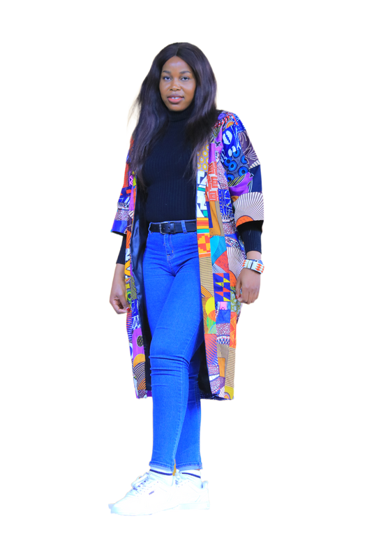 Patchwork Kimono Coat