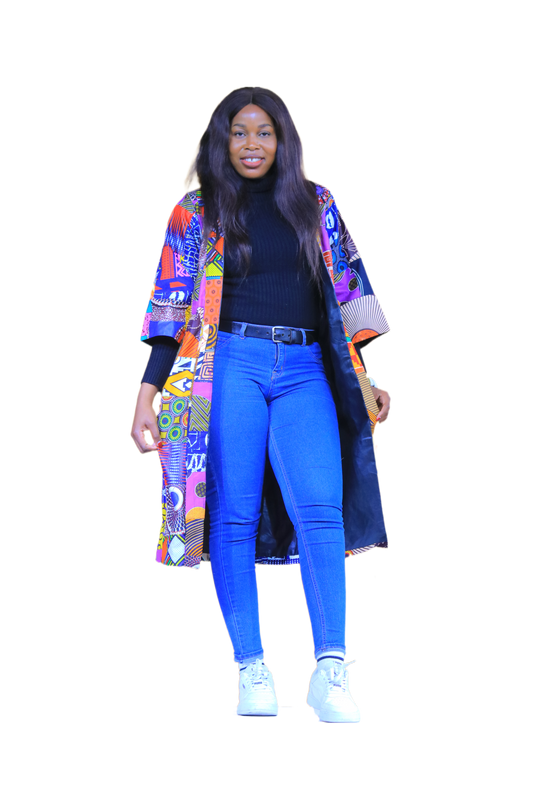 Patchwork Kimono Coat