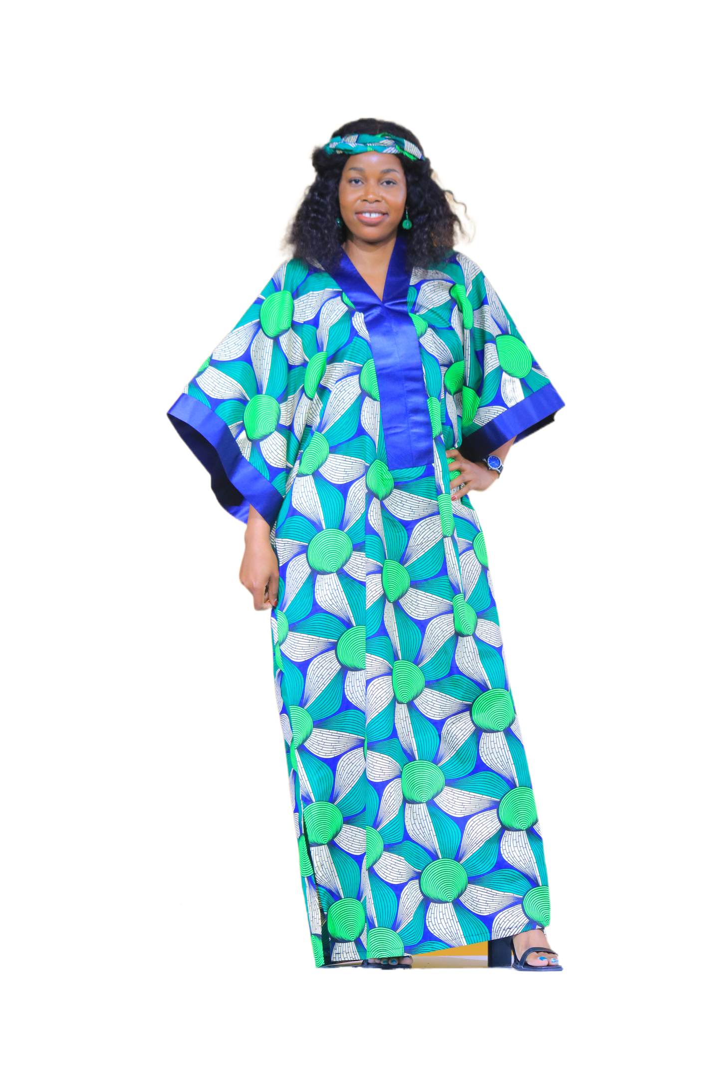Emerald Boubou Long Dress