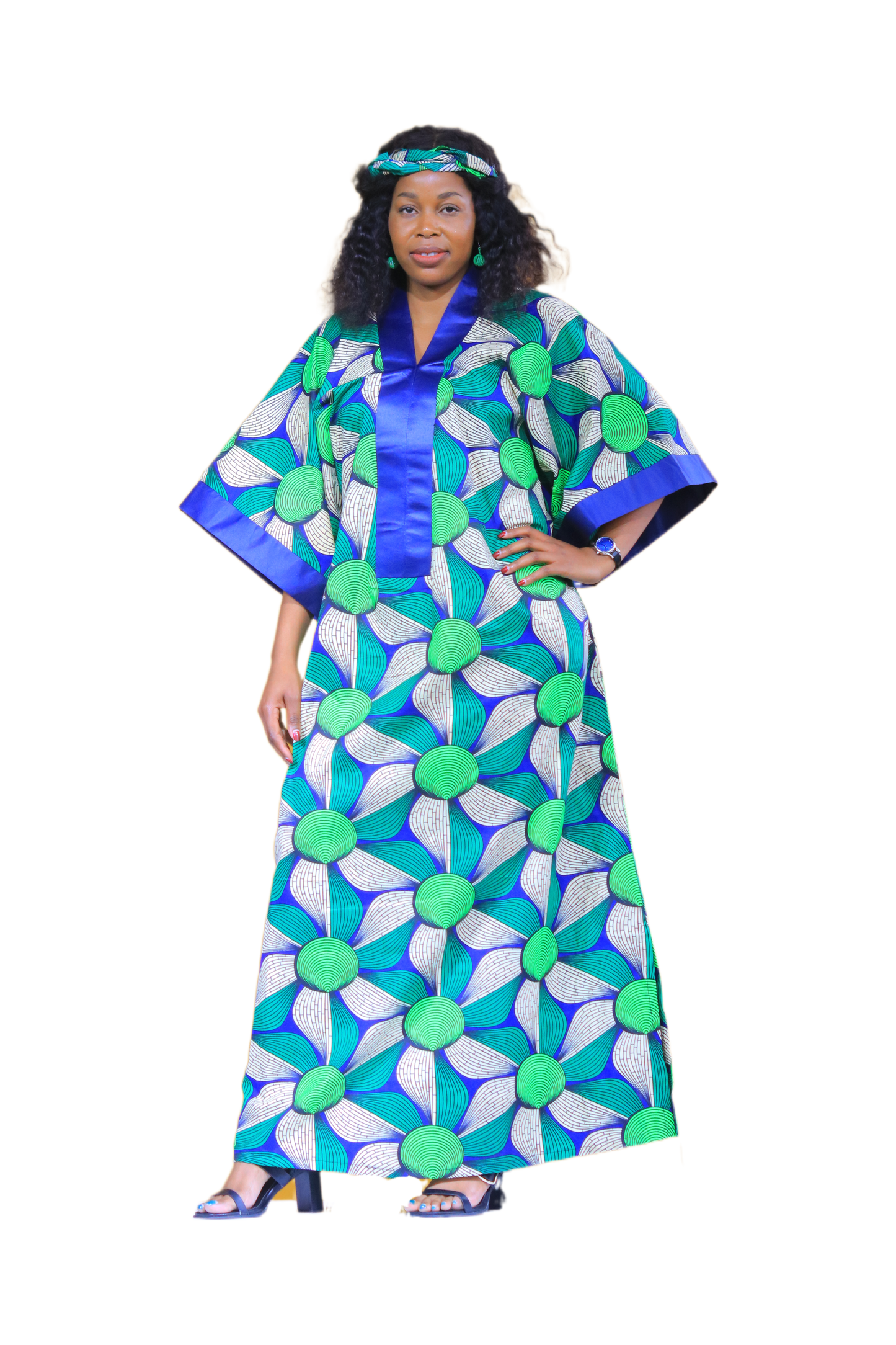 Emerald Boubou Long Dress