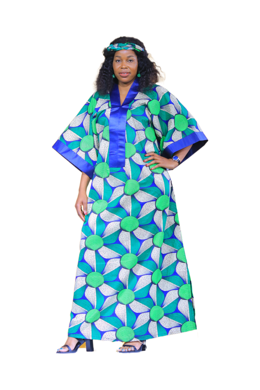 Emerald Boubou Long Dress