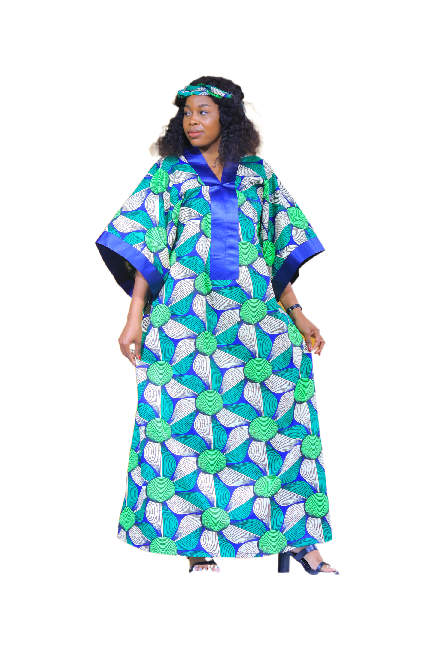 Emerald Boubou Long Dress