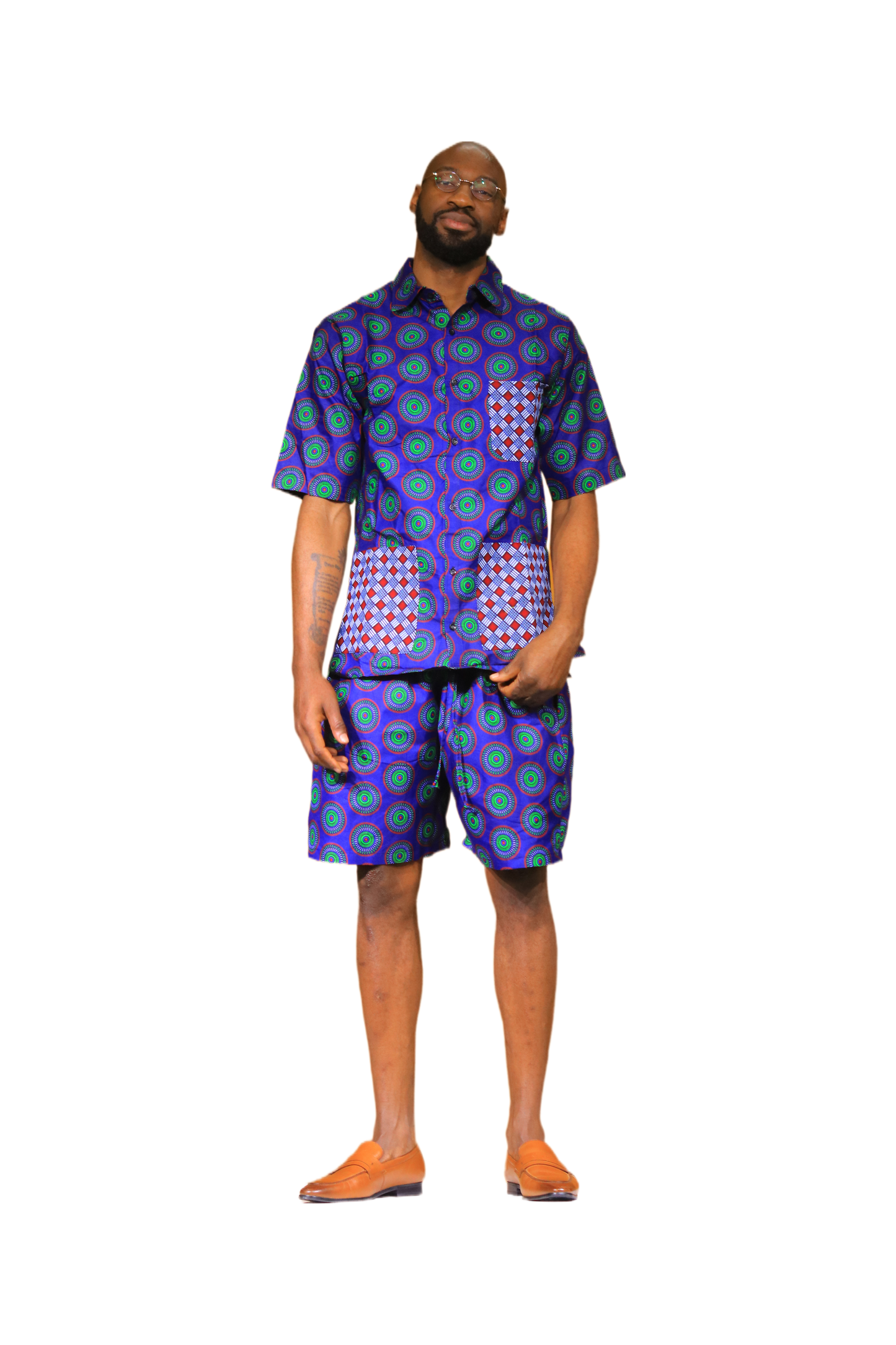 Men’s Short Sleeve Shirt & Summer Shorts Set