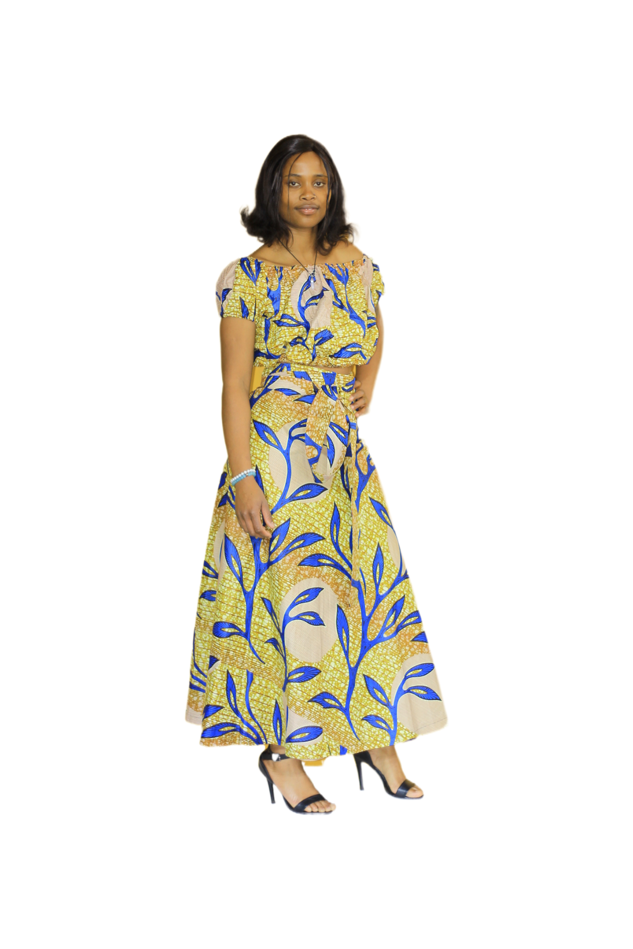 Leaf Print Skrit & Top Set