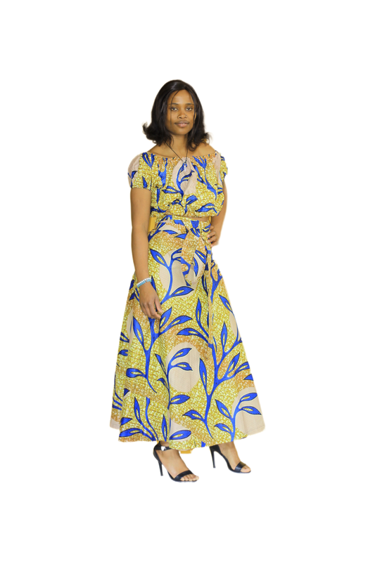Leaf Print Skrit & Top Set