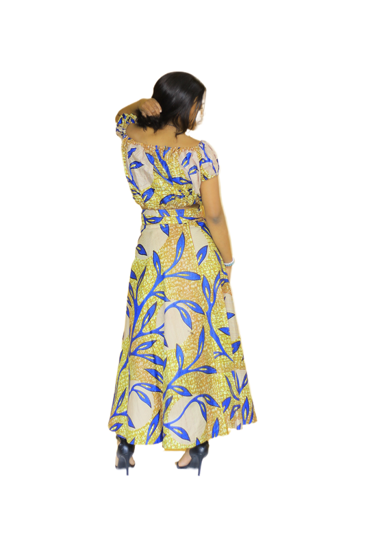 Leaf Print Skrit & Top Set