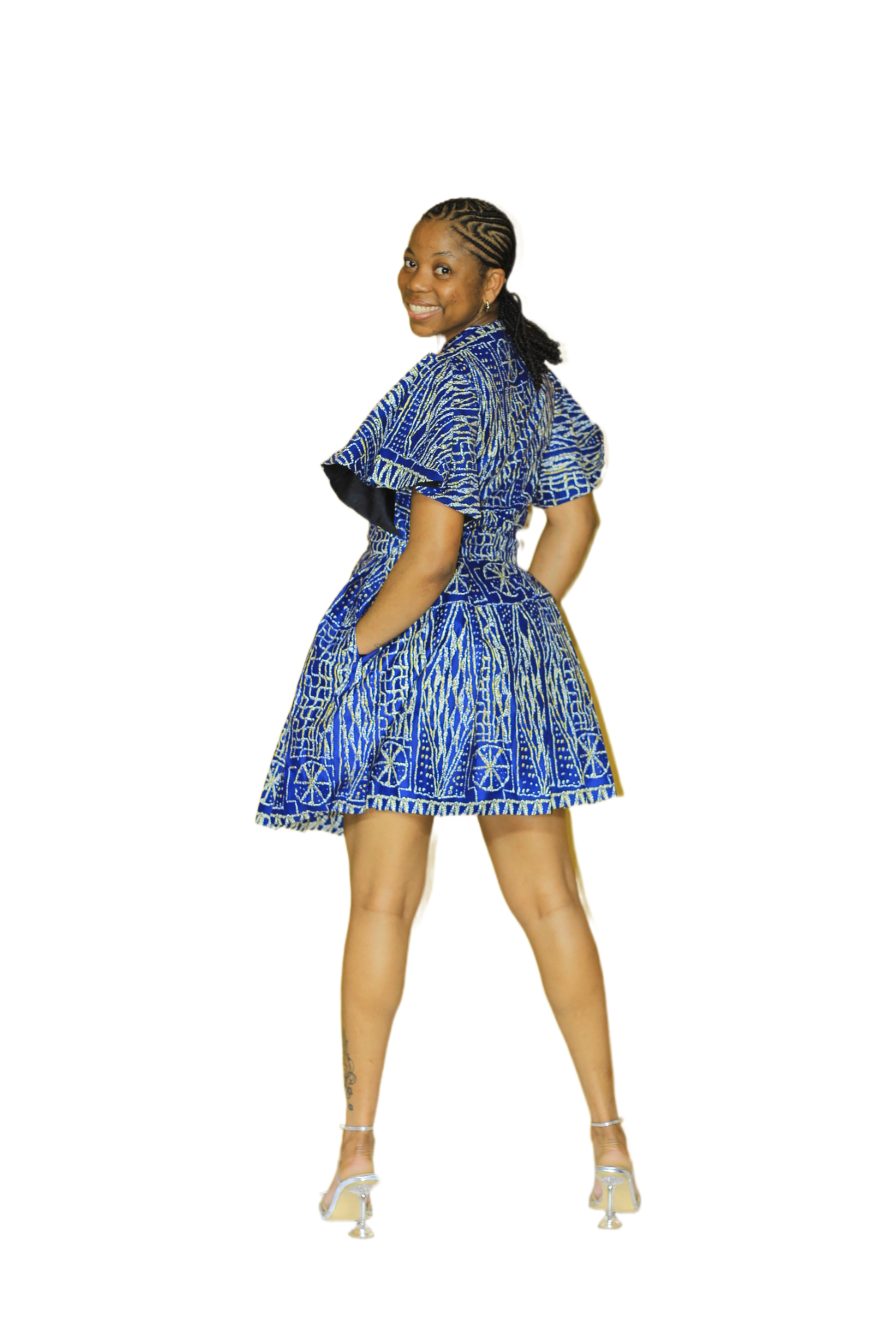 Bambino Trump Sleeve Short Dress
