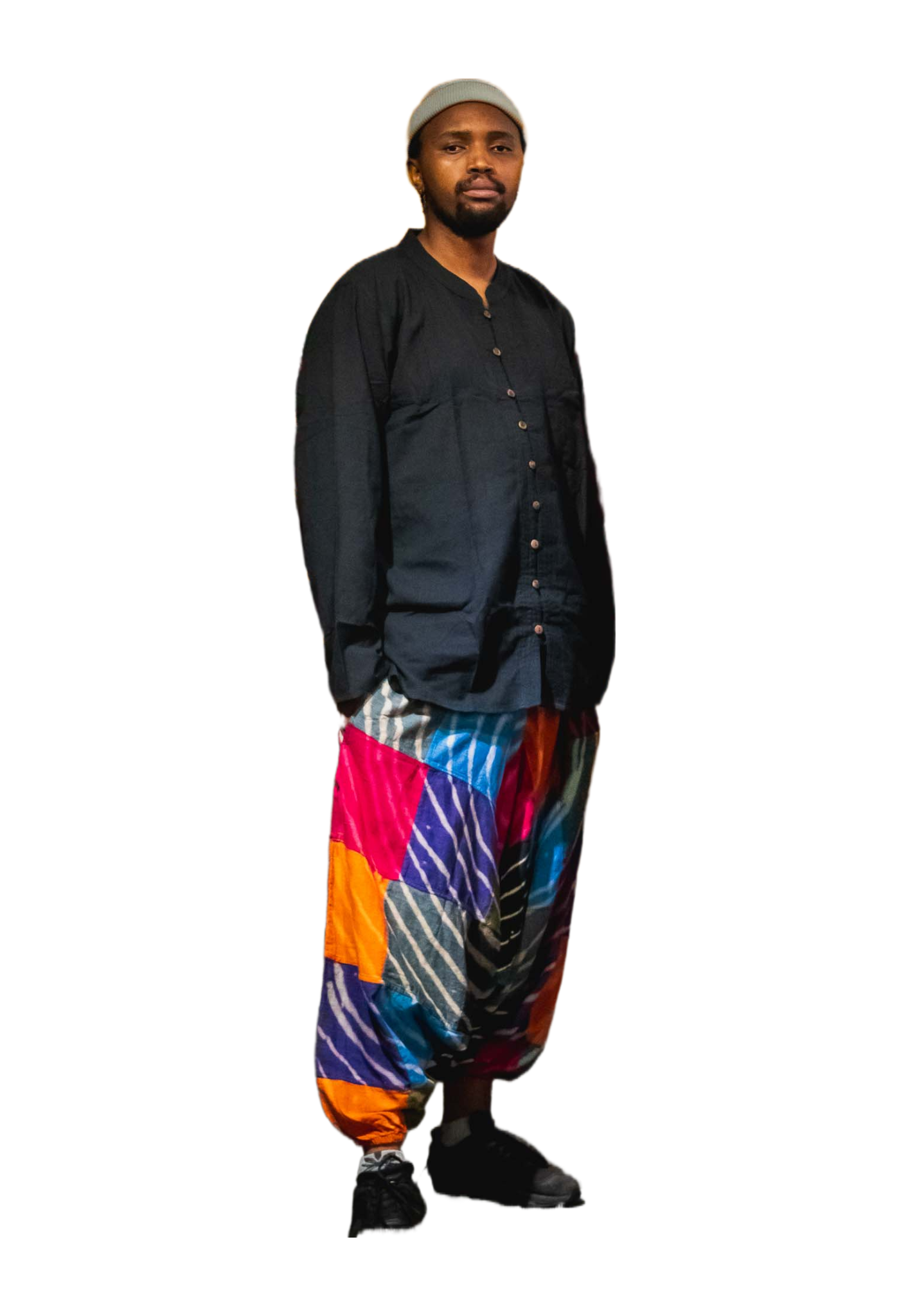 Colorful Patchwork Harem Pants for Men