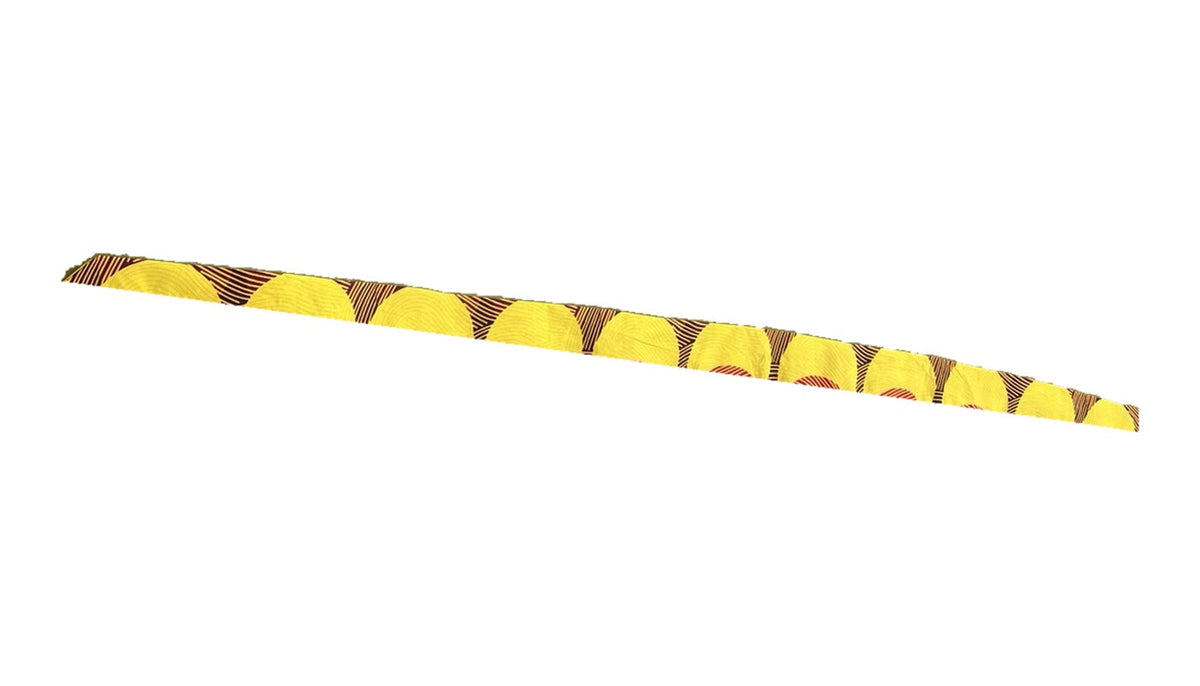 Yellow Fan necktie individual studio image
